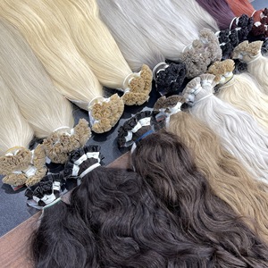 The Best Wholesale 100% Raw Vietnamese Virgin Remy Hair Flat Tip <b>Extensions</b> Natural Wave Color - Product Image 1