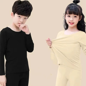 Conjunto de Ropa Interior Térmica para Niñas, Ropa de Invierno Cómoda y Suave, Conjunto de Pijama Térmico para Niños al por Mayor - Product Image 2