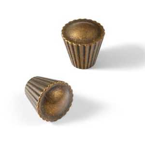 Juego de 2 perillas de latón de lujo de estilo europeo con borde de cuentas, accesorios modernos para muebles, perilla elegante para puerta de armario - Product Image 6