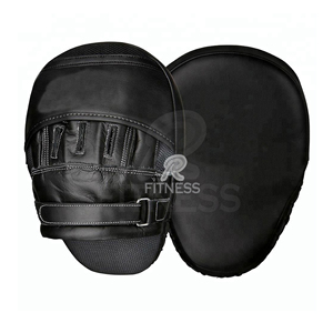 Wholesale RC Fitness Wear Professional Curved Boxing Focus Mitts PU Leather Durable High Density Foam Target Pads for Coach - Product Image 4