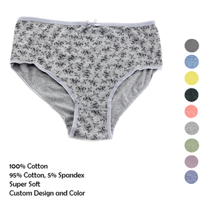 Culottes de bikini sexy blanches en coton de haute qualité pour femmes, taille haute mi-haute avec entrejambe en coton de qualité supérieure, tailles XS S M XL XXL - Product Image 2