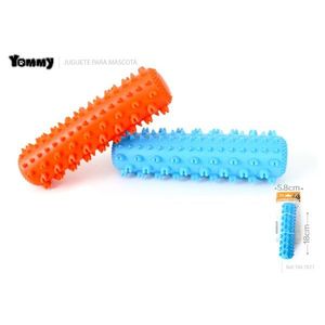 Juguete Masticable Tommy Spiky de 18 cm, Azul y Naranja, Rodillo de Masaje para Perros - Product Image 1