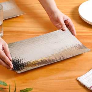 Plateau de service rectangulaire en acier inoxydable plaqué argent brillant pour fruits secs - Product Image 5