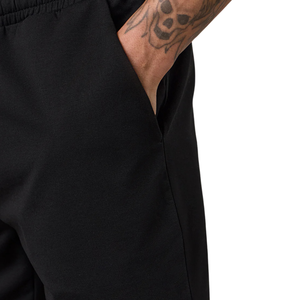 Shorts de sport noirs premium pour hommes avec cordon de serrage à la taille, pour l'entraînement, la gym, les activités sportives et les loisirs - Product Image 3