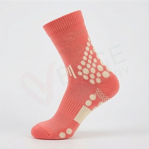 Chaussettes courtes pour hommes, motif géométrique corail, tricotées, respirantes, en spandex et polyester, style sportif d'été - Product Image 3