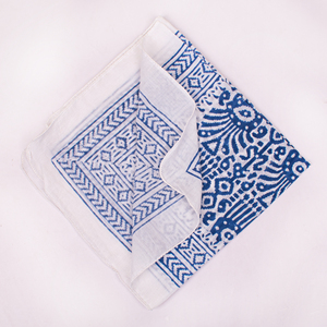 Foulard carré en popeline de coton imprimé au bloc, écologique, ethnique, tendance, multifonctionnel, fait main, pour les voyages quatre saisons - Product Image 3
