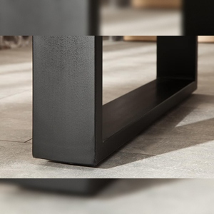 Mesa de comedor Vandana Natural Structure IRON CRAFT 180cm de madera de mango natural con estructura de hierro estilo industrial - Product Image 4