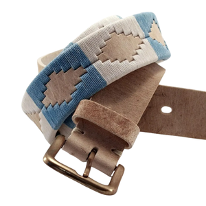 Cinturón de Cuero de Polo Ecuestre de Calidad Personalizada para Hombre, Hebilla de Pin, Cuero de Grano Superior, Bordado, Cinturón Deportivo, Última Tendencia - Product Image 2