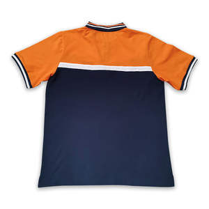 Camiseta Polo Personalizada de Moda Masculina, Manga Corta, Diseño de Paneles, Ropa Deportiva Informal, Transpirable, de Algodón, para Uso Diario en Verano - Product Image 3