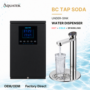Distributeur d'eau AQUATEK BC TAP SODA, eau gazeuse chaude et froide, sous évier, avec robinet à commande tactile moderne en alliage d'aluminium durable - Product Image 1