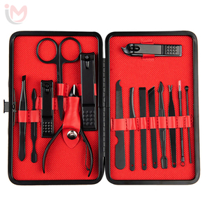 Kit de manicura clásico de cuero con cortaúñas 3 en 1, set portátil de viaje para adultos, servicios OEM - Product Image 4