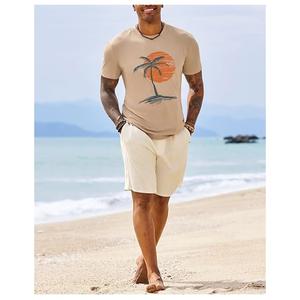 T-shirt décontracté pour homme, best-seller, 100 % coton tricoté, manches courtes, imprimé, anti-boulochage, écologique, fabriqué au Bangladesh - Product Image 5