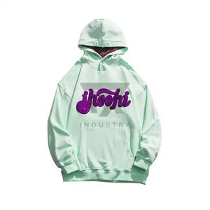 Sweat à capuche oversize à épaules tombantes avec logo brodé et patch en chenille, sweat à capuche brodé en chenille pour homme - Product Image 6