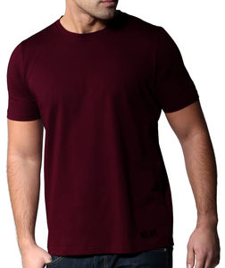 T-shirts vierges à col rond et manches courtes 100 % coton, personnalisés avec broderie de lettres, sans étiquette, vente en gros - Product Image 2