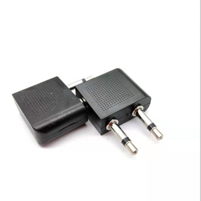 Guangdong Factory Aircraft Plug Aviation Audio Adapter Connector Dual 3.5 Male Female Headphones Nickel Connectors