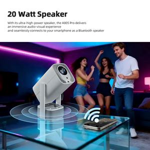 Proyector LED 4K Portátil A005 Pro Android, 1080P, Altavoz de 20W, Luz Ambiental, Juegos, Cine en Casa, Smart TV MINI Portátil 2 en 1 - Product Image 4