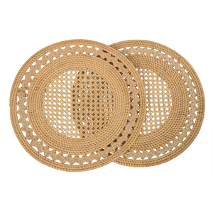 Eco Friendly Rattan Placemat New Design Handmade Natural Woven Dining <b>Table</b> Accessory 2026 Trend Wholesale - Product Image 3