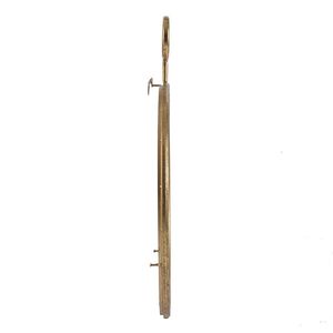 22 \ "X 28 \" oro cornice in ferro accento specchio a parete Design cerchio per soggiorno ingresso ufficio - Product Image 3