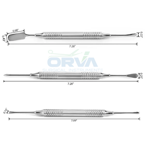 เครื่องมือยกกระดูกปริosteal ขนาด 19 ซม. 10 มม. ยี่ห้อ Prichard แบบไม่มีแม่เหล็ก ด้ามจับกลวง สำหรับทันตแพทย์มืออาชีพ ขายดี - Product Image 4