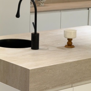 MiyaStone - Losa Grande de Cuarzo Travertino Beige Impresa en 3D para Proyectos Hoteleros, Venta al por Mayor - Product Image 4