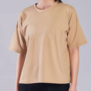 เสื้อยืดผู้หญิงคุณภาพสูงขายส่ง ปรับแต่งได้ สไตล์ลำลองสำหรับฤดูร้อน ผ้าฝ้าย 100% ระบายอากาศได้ดี น้ำหนักเบา แขนสั้น - Product Image 1
