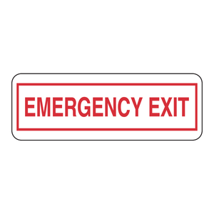 Señal de Salida de Emergencia Fotoluminiscente BradyGlo para Rutas de Escape, Montada en la Pared - Product Image 2