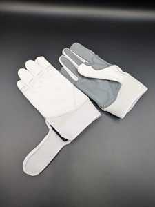 Neon Yellow Leather Rubber Batting <b>Gloves</b> Ambidextrous Snap Closure Unisex Adult XL Training Durable - Product Image 6