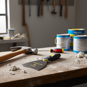 Espátula de Acero de 4 Pulgadas con Mango Azul-Negro, Herramienta para Raspado - Product Image 2