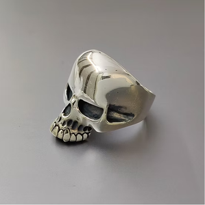 Anillo de Plata de Ley 925 de Moda, Estilo Hip Hop, Anillo de Calavera, Colección de Diseño Único, Joyería Asequible, Suministro al por Mayor - Product Image 2