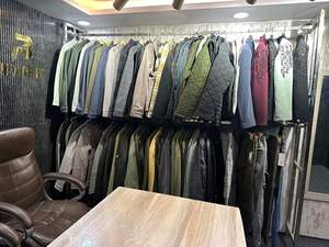 Bearfit แจ็กเก็ตฤดูหนาวของผู้ชายหรูหราผ้าฝ้ายทอลายทแยง100% สไตล์วินเทจเข้ารูปเสื้อกันลมสีพื้นแบบกำหนดเองระบายอากาศได้ดี - Product Image 6