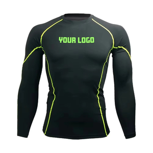 Camiseta de Compresión de Manga Larga para Entrenamiento, Camiseta Deportiva Transpirable de Secado Rápido para Hombre, Ropa Deportiva para Correr y Trotar - Product Image 1