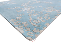 Expédition rapide Tapis en soie de laine touffeté à la main douce Tapis mural haut de gamme pour chambre et hôtel Matériel en coton