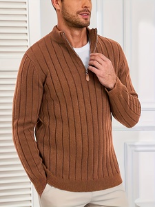 Suéter elegante de punto para damas, cálido, transpirable, ropa de invierno con estilo, ajuste relajado e informal, moderno y a la moda. - Product Image 1