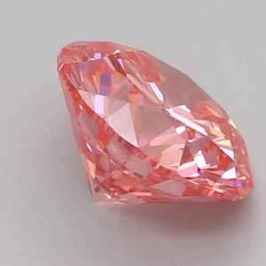 Diamante Cultivado en Laboratorio de Corte Redondo de 0.81CT, Color Rosa Intenso, Certificado IGI, Diamante Suelto CVD para Anillos, Pendientes y Joyería - Product Image 1