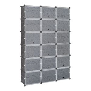 Moderno Organizzatore Portatile per Scarpe a 12 Livelli, 72 Paia, 36 Scomparti, Scaffale a Torre Espandibile per Tacchi, Stivali e Pantofole - Product Image 6