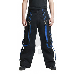 Pantalones Cargo de Estilo Gótico, Moda Urbana Punk, Pantalones Utilitarios con Múltiples Bolsillos, Logotipo Personalizado Disponible - Product Image 3