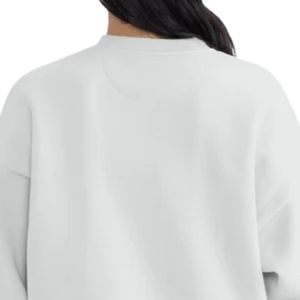 Wholesale <b>Womens</b> <b>Fleece</b> Sweatshirt Crewneck Pullover Drop Shoulder Long Sleeve Casual Streetwear <b>Top</b> <b>For</b> Daily Wear Custom - Product Image 4