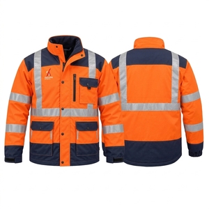 Chaqueta de Seguridad Personalizada, Chaqueta Reflectante de Alta Visibilidad, Ropa de Trabajo de Tela Resistente, Ajuste Cómodo, Ropa Industrial para Exteriores, OEM - Product Image 3