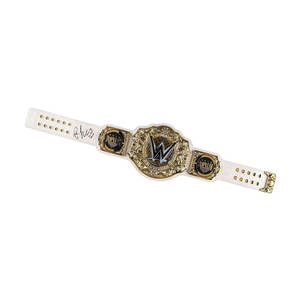 Ceinture de champion WWE en cuir véritable blanc, ceinture de titre de lutte - Product Image 1