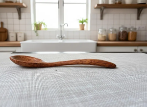 Juego de 3 cucharas para curry de madera de coco ecológicas de B H Brothers - Product Image 2