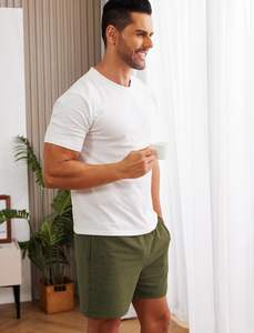 Pantalones Casuales Urbanos para Hombre, Largos hasta la Rodilla, 100% Algodón, Transpirables, Resistentes al Viento, Antiarrugas, de Secado Rápido, con Cordón Ajustable, para Gimnasio - Product Image 3