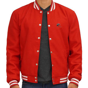 Top Trending <b>Red</b> Color Baseball Varsity Jacket Hot Selling Men <b>Glitter</b> Printed Baseball Varsity jacket Custom Hip Hop Varsity - Product Image 5