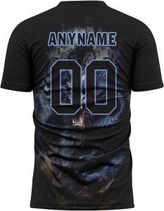 Ensemble de maillots de football personnalisables pour hommes, col en V, manches courtes, respirant, anti-humidité, polyester/coton, grande taille, sangle réglable - Product Image 3
