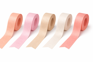 Cinta de Grosgrain de Poliéster 100% Resistente a la Contracción, Color Verde Durazno Pastel de 25 mm, de Neelkamal Industries, para Envolver Regalos y Empaquetar - Product Image 4