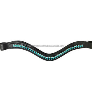 Correa de cuero para cejas de caballo, cómoda, hecha a medida, resistente, con relleno suave, todos los tamaños y colores - Product Image 1