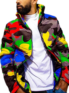 Veste d'hiver pour homme Artiz International, style streetwear, coupe-vent, écologique, 100% polyester, légère, fermeture éclair, vente en gros - Product Image 6