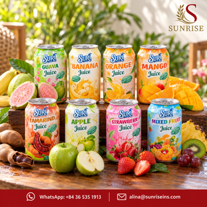 Jus de fraise SURI 330ml en conserve, boisson aux fruits prête à boire, du Vietnam - Product Image 3