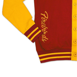 Vêtements de mode, pulls, vêtements en tricot de qualité supérieure, cardigans à boutons pour les sororités et les universités, pulls rouge cramoisi et or - Product Image 5