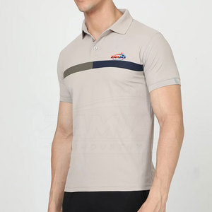 เสื้อโปโลทรงเข้ารูปสำหรับผู้ชาย ขายส่งคุณภาพสูง เสื้อโปโลทรงเข้ารูประบายอากาศได้ดี ผลิตในปากีสถาน - Product Image 2