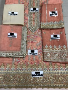 Vestido de diseñador indio paquistaní, colección de lujo bordada, superventas, 2021 - Product Image 2